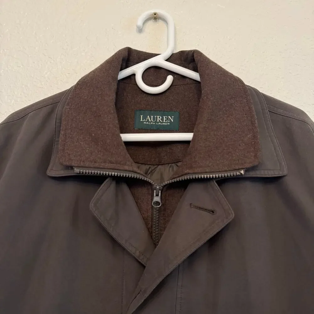 Lauren Ralph Lauren Edgar Classic Fit Raincoat Removable Lining Utility Chore